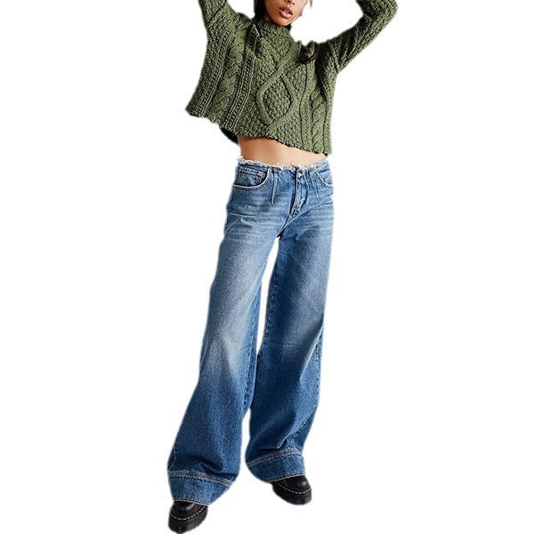 Women's Twist Twisted Rope Loose Pullover