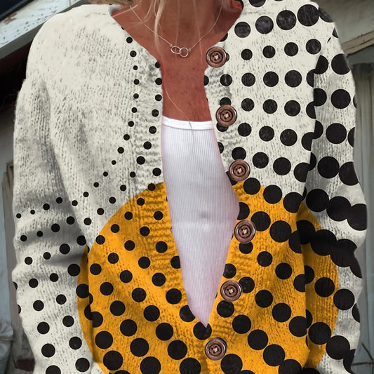 3D Digital Printing Ladies Knitted Cardigan